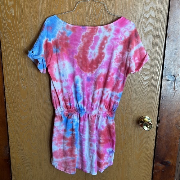Forever 21 Mini Dress Beach Coverup Tie-dyed Size Small - Picture 7 of 7